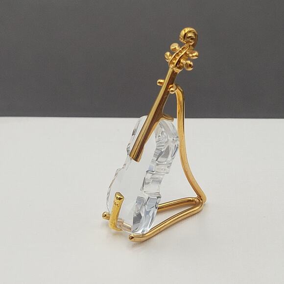 Swarovski Violin With Stand Crystal Memories Figurine Vintage Retired - Picture 6 of 13